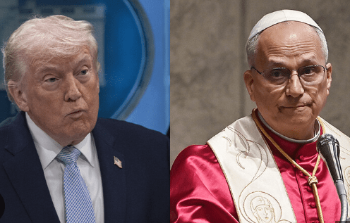 trump terhadap paus leo